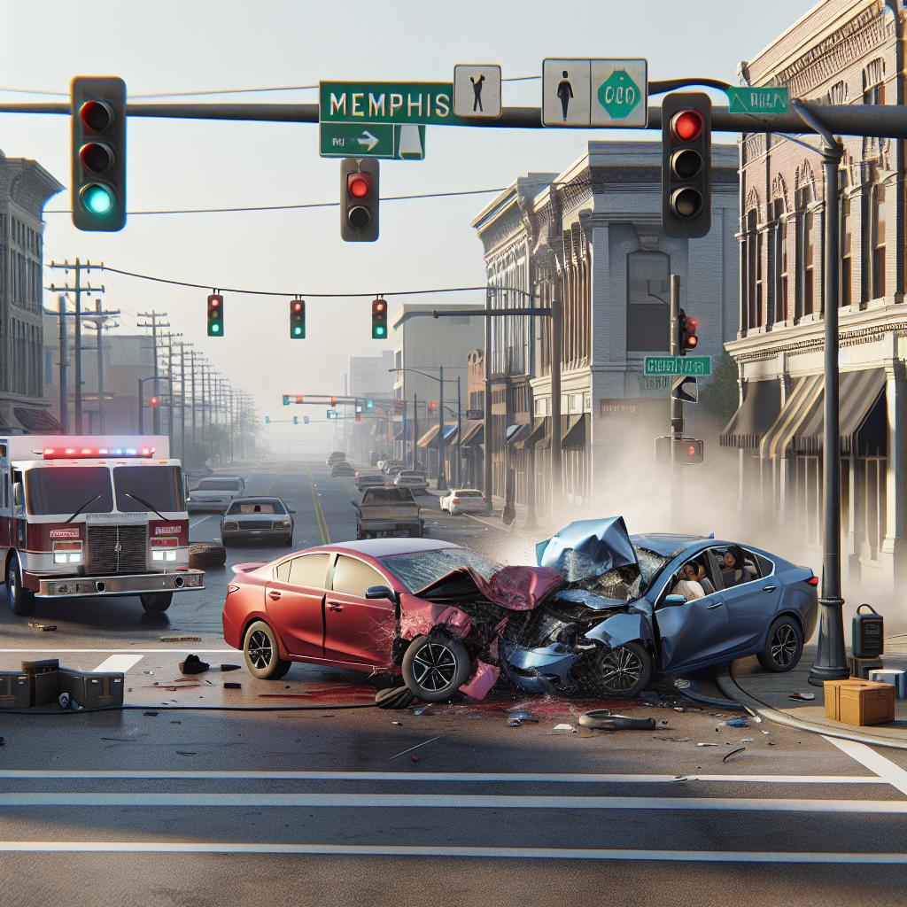 Memphis intersection car crash