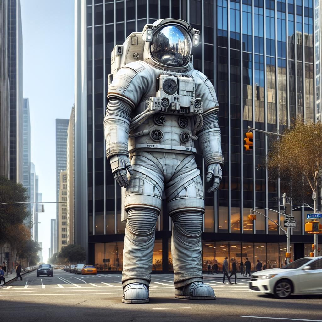 Giant Astronaut Installation