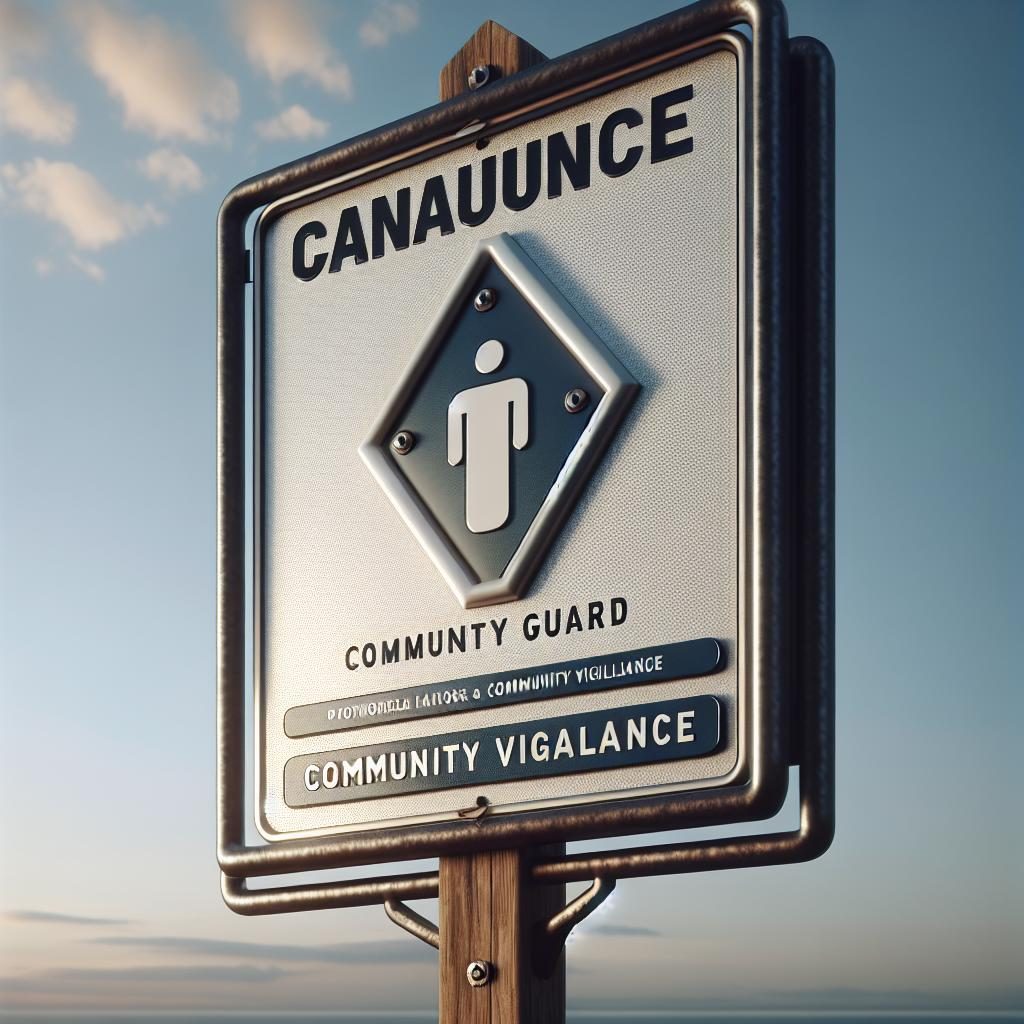 Community Vigilance Sign