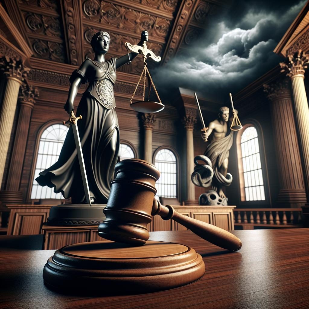 Legal Battle Symbolism