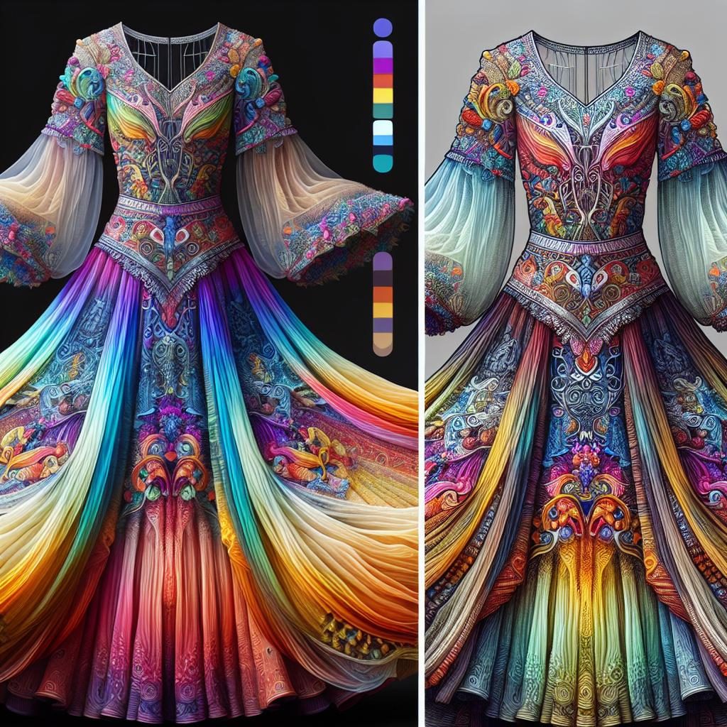 Colorful Dress Artistry