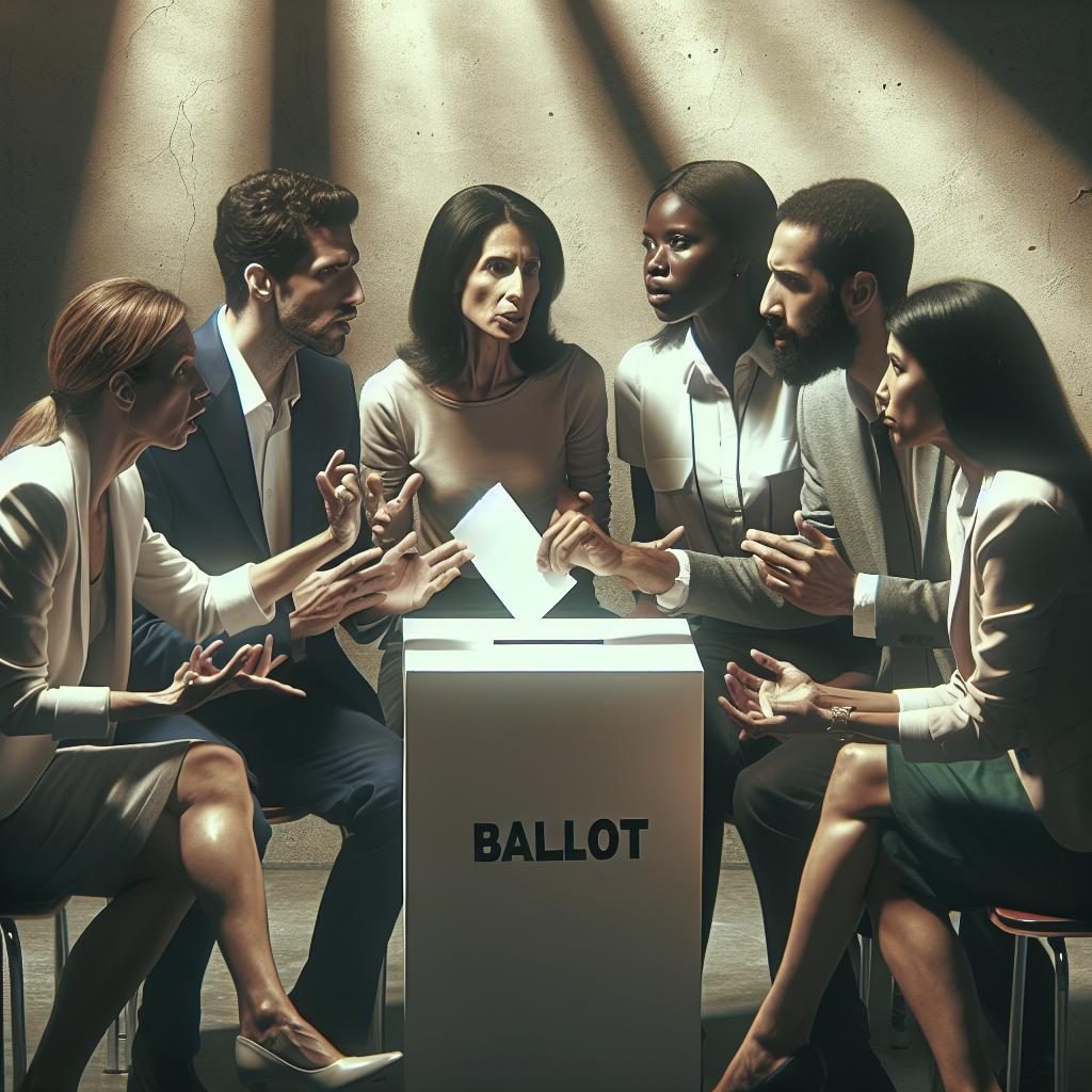 Ballot debate scene