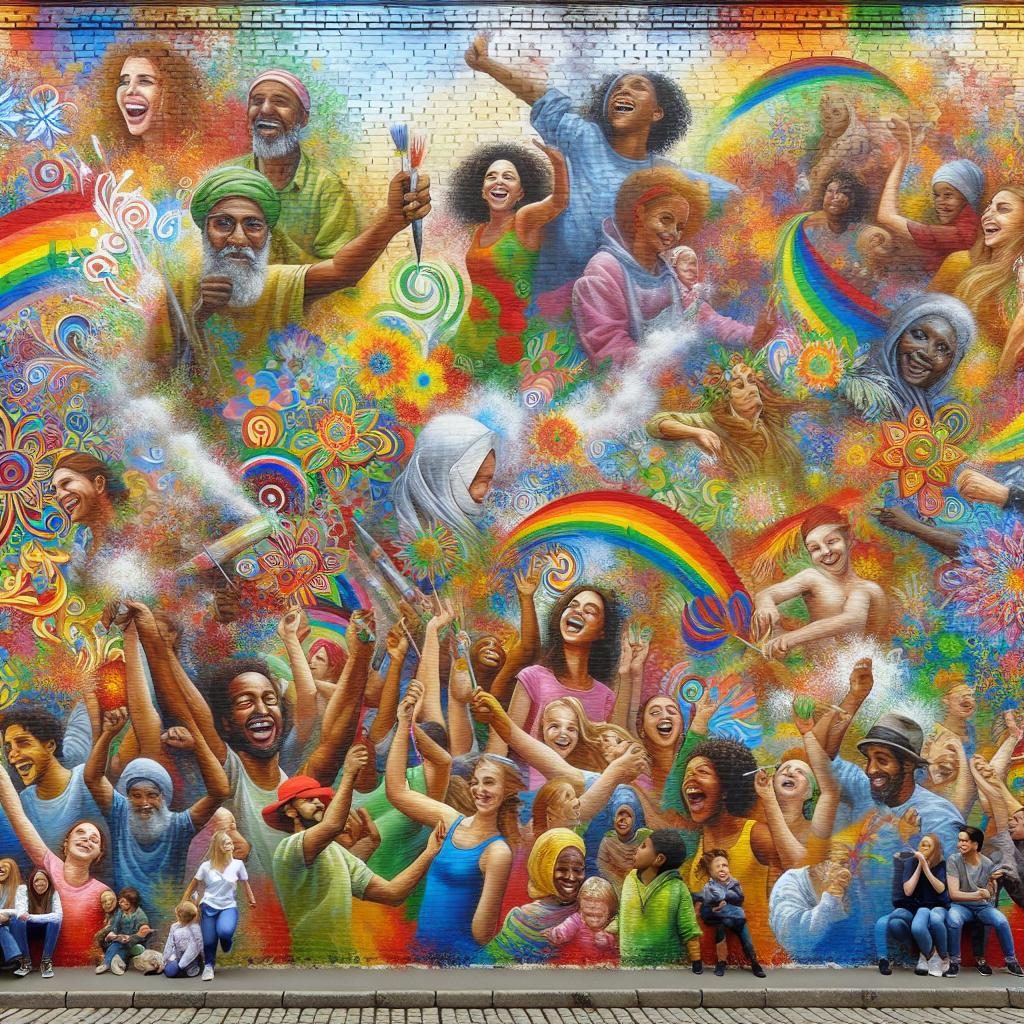 Colorful Mural Celebration