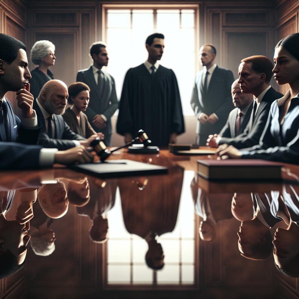 Emotional courtroom reflection