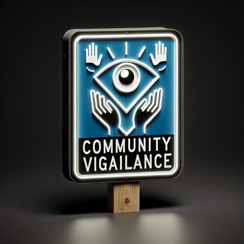 Community Vigilance Sign