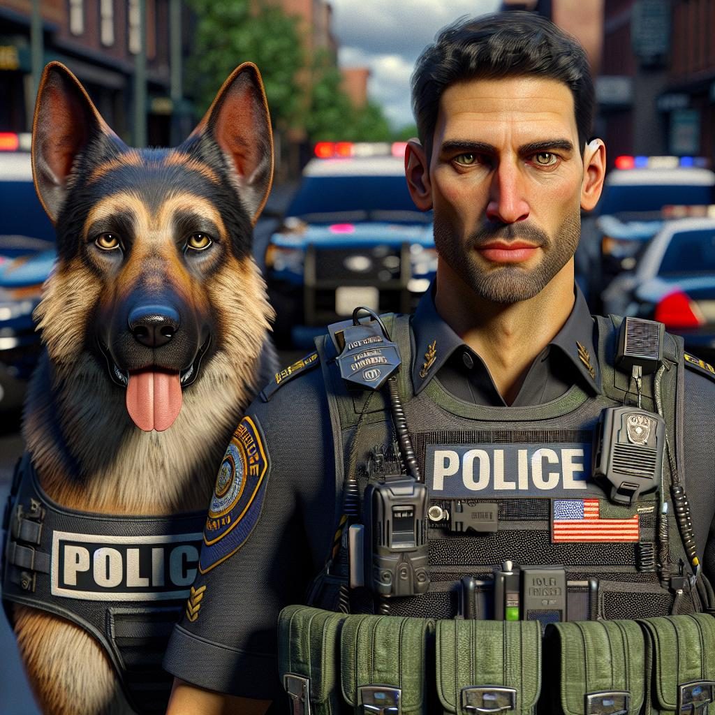 Police Officer and Dog