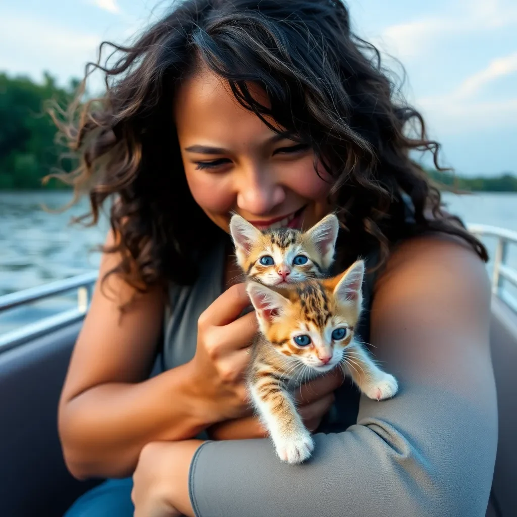 Memphis Woman Springs into Action to Save Kittens Trapped in Pontoon Boat