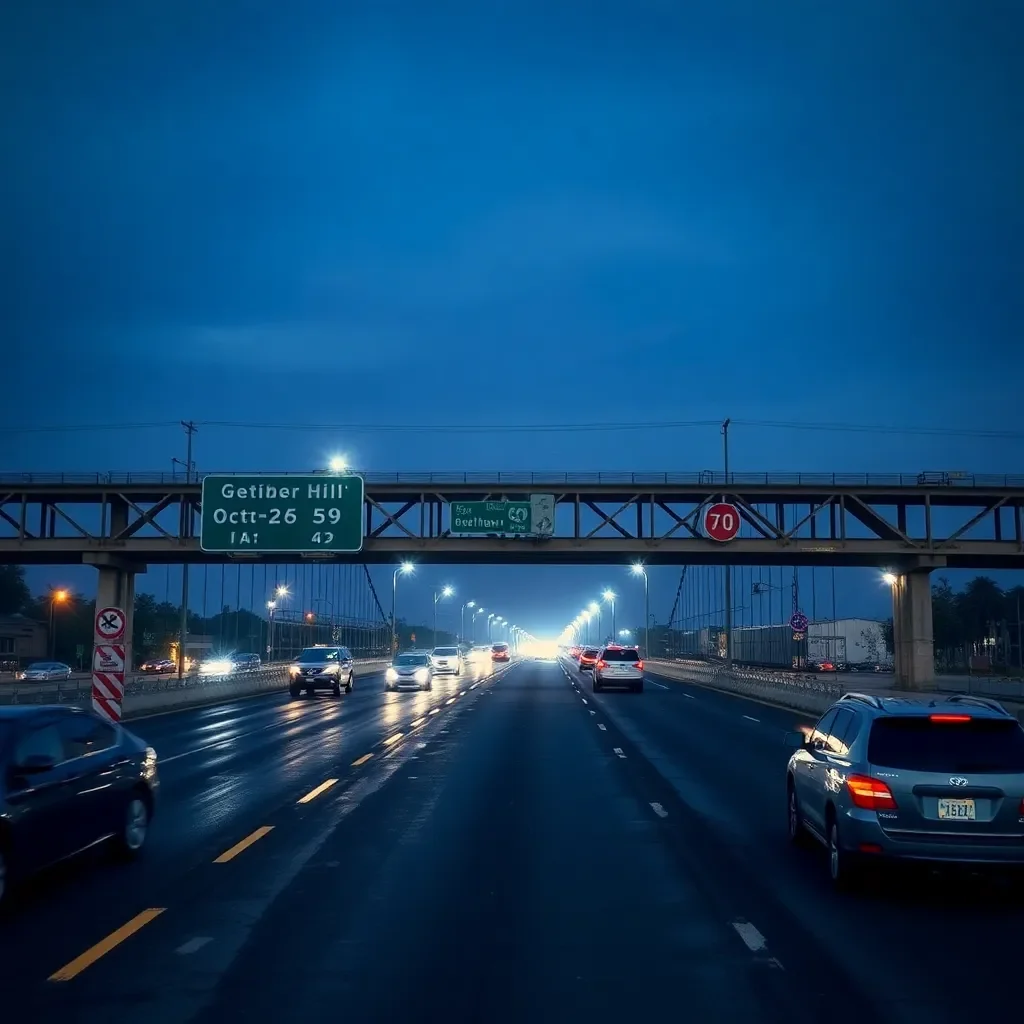 Bridge Closure on I-55 from October 26 to October 28 for Construction Work