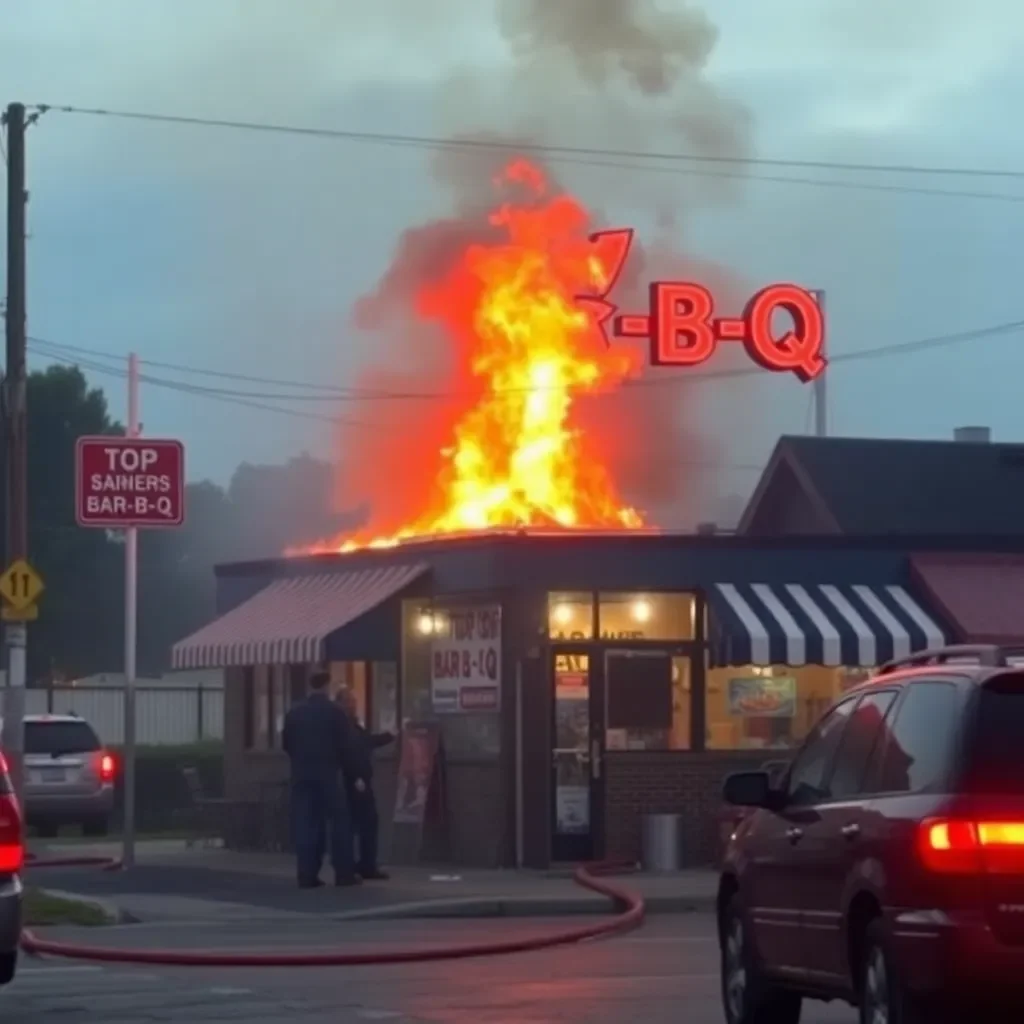 Fire Breaks Out at Tops Bar-B-Q on Summer Avenue, No Injuries Reported