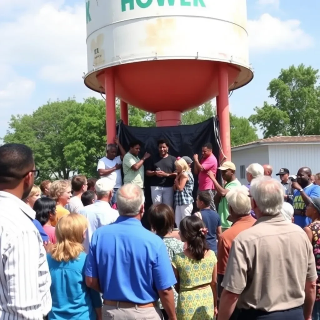 Germantown Celebrates the Unveiling of Bo Mills Water Tower, Marking 54 Years of Progress