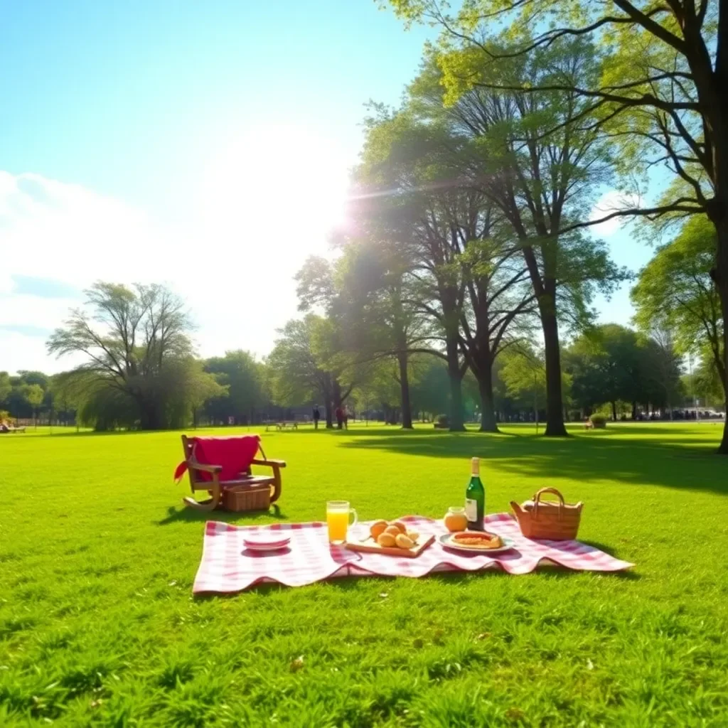 Memphis Residents Enjoy Sunshine Before Expected Rain Showers