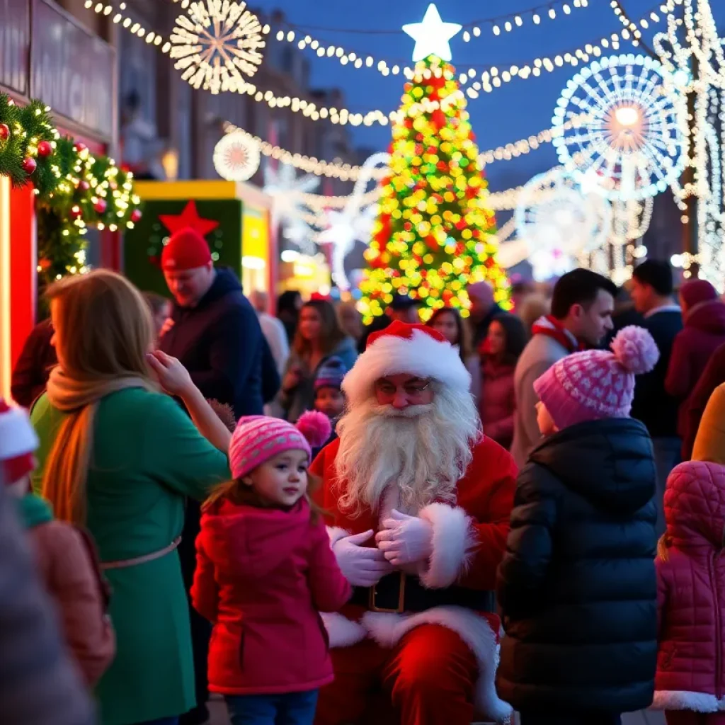 Families celebrating holiday events in Memphis