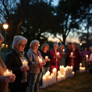 Residents gathered at a vigil for elderly carjacking victims in Memphis