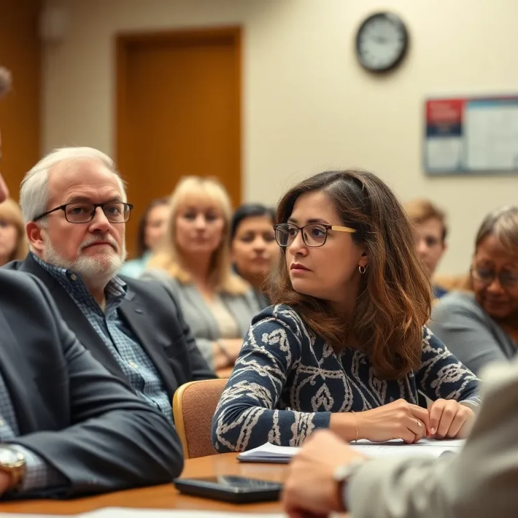 A tense moment during a Memphis school board meeting discussing superintendent's future.