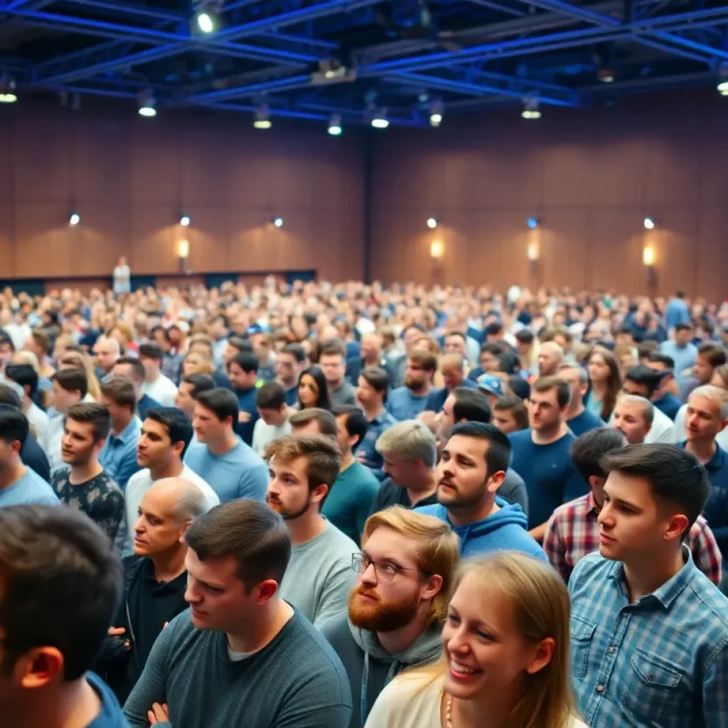 Crowd at Elon Musk's event in Harrisburg