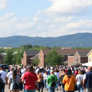 An image of Germantown residents participating in a community discussion.