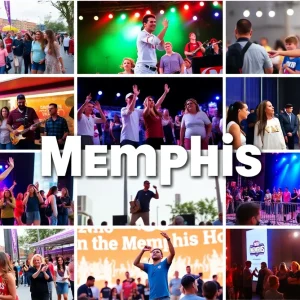 A collage of events in Memphis for January 2025.