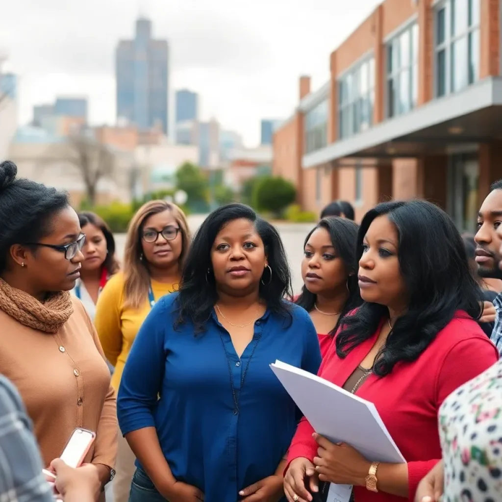 Parents and educators in Memphis discussing school challenges