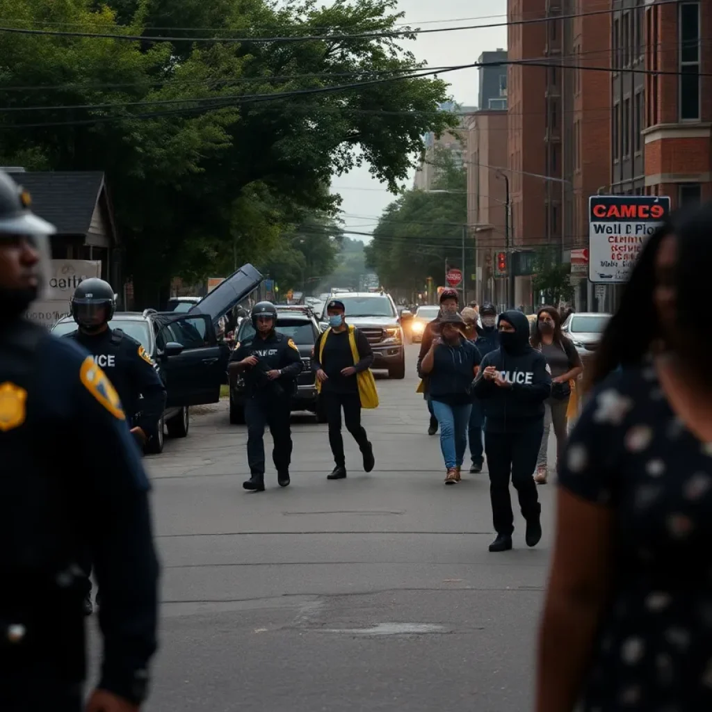 Memphis police and community gathering for safety