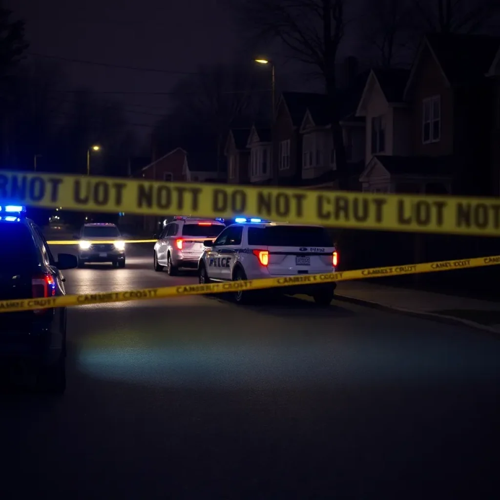 Police response to a shooting in Orange Mound, Memphis