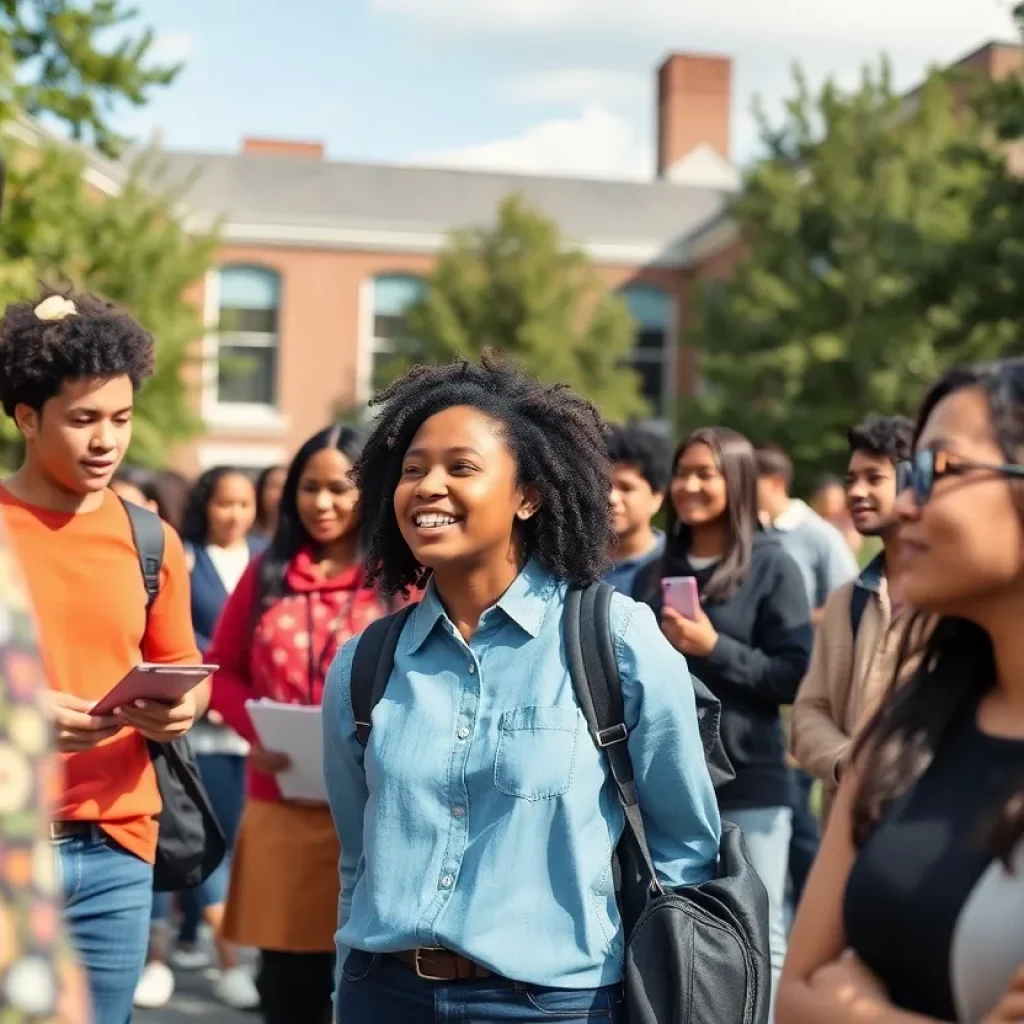 Students and faculty engaged in discussions about social justice at Rhodes College