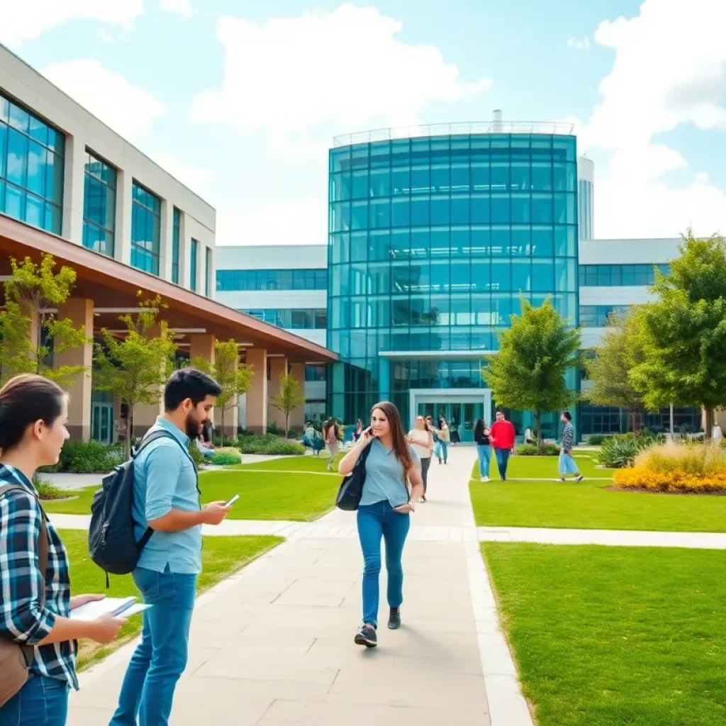 University of Memphis campus with students and research activities